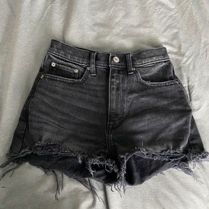 Abercrombie high waisted jean shorts